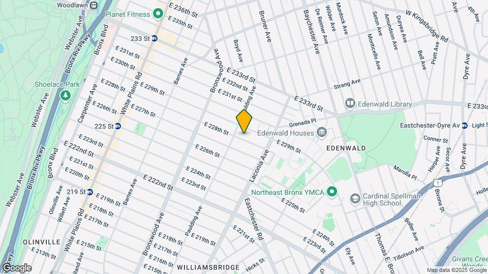1013 E 228th St Map and Location Details