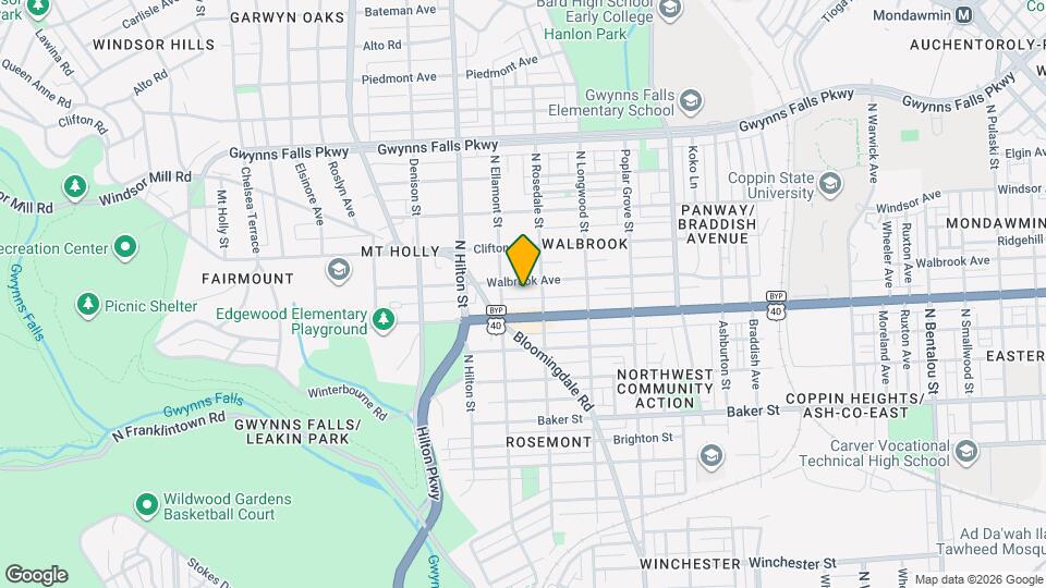 3317 winbourne Rd Map and Location Details
