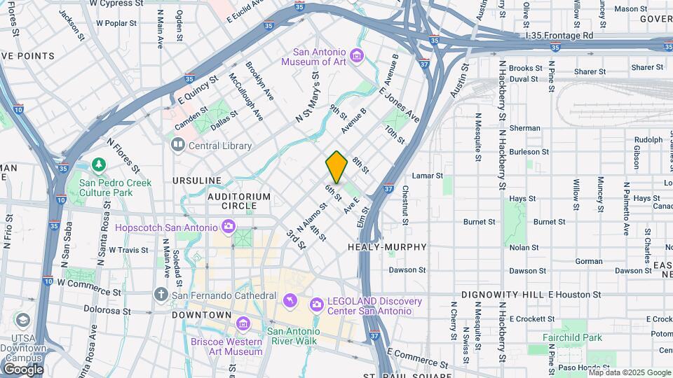 601 N Alamo St Map and Location Details