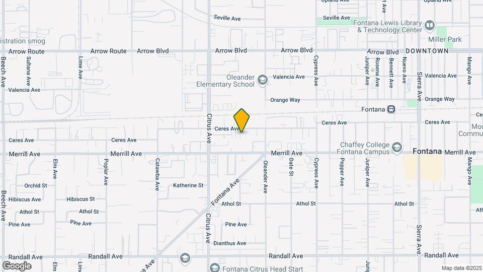 16221 Ceres Ave Map and Location Details