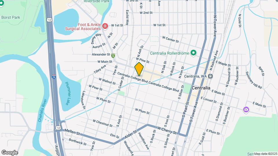 817 W Centralia College Blvd Mapa y Detalles de la Ubicación
