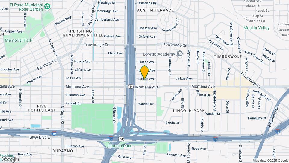 4324 La Luz Ave Map and Location Details