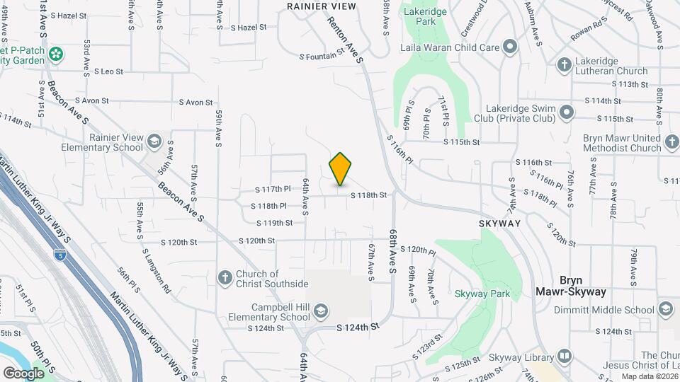 6438 S 118th St Map and Location Details