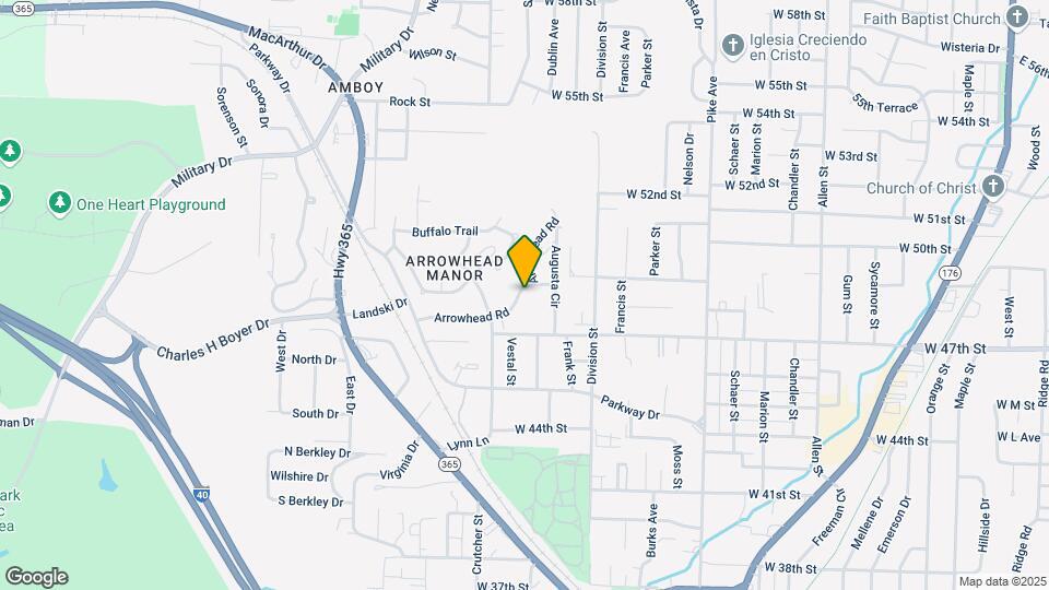 1701 Arrowhead Rd Map and Location Details