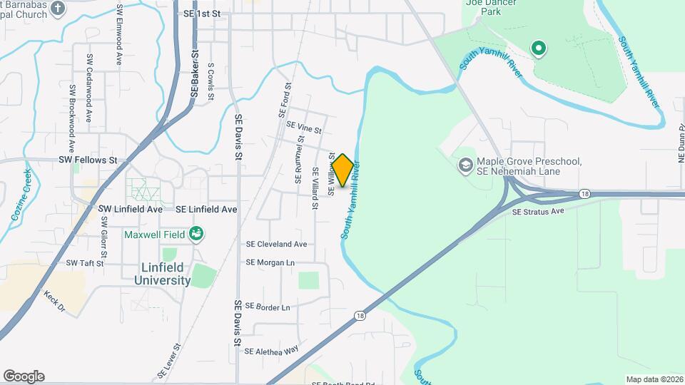 1054 SE Willow St Map and Location Details