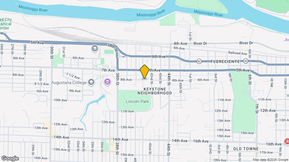 801 41st St Map and Location Details