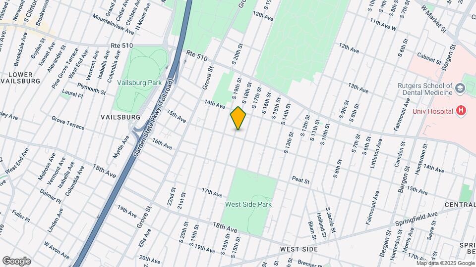 500 S 18th St Map and Location Details