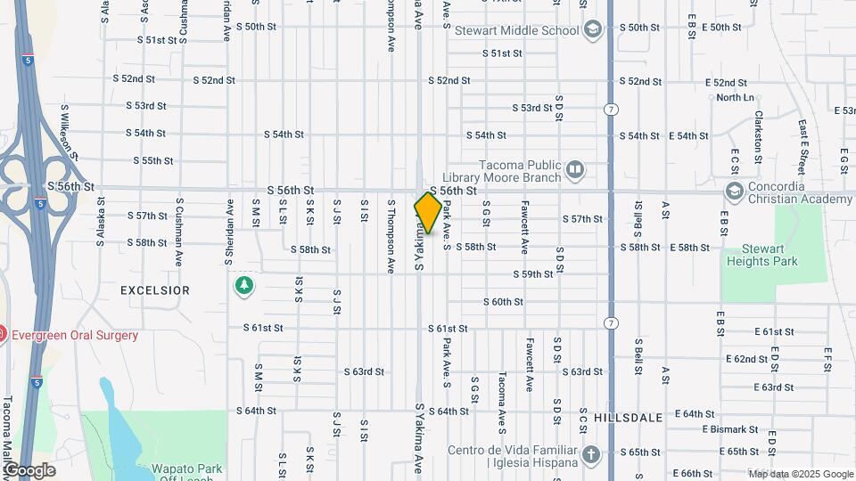 5645 S Yakima Ave Map and Location Details