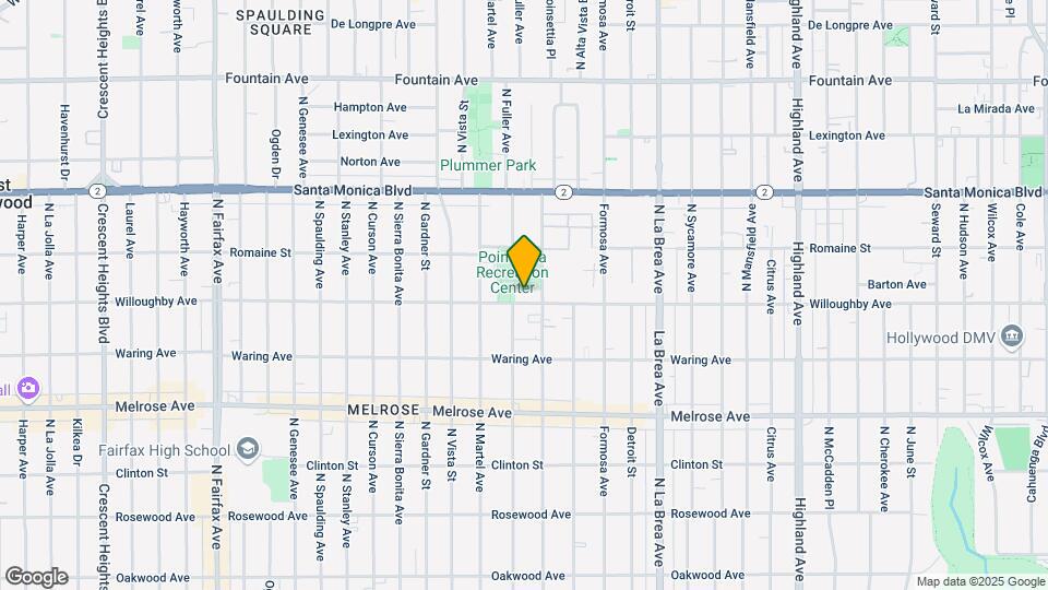 7323 Willoughby Ave Map and Location Details