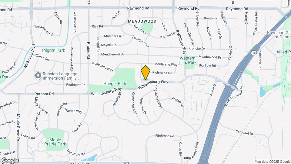 2527 Valley Forge Dr Mapa y Detalles de la Ubicación