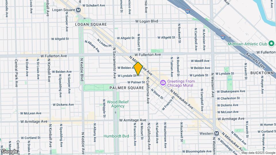 2837 W Lyndale St Map and Location Details