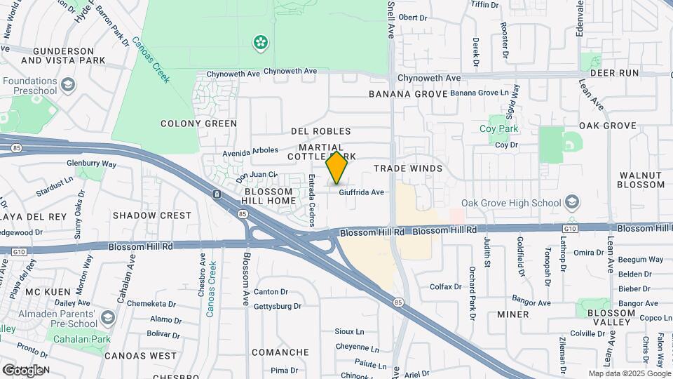 539 Giuffrida Ave Map and Location Details