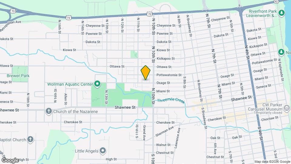 1018 Osage St Map and Location Details