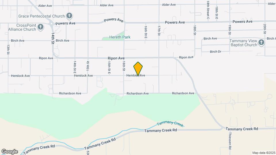 1616 Hemlock Ave Map and Location Details