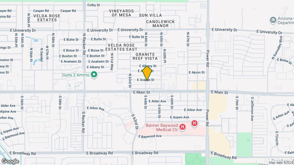 6407 E Avalon St Map and Location Details