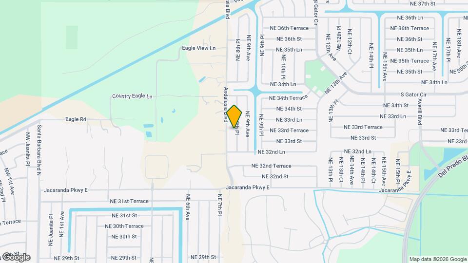 3310 NE 8th Pl Map and Location Details