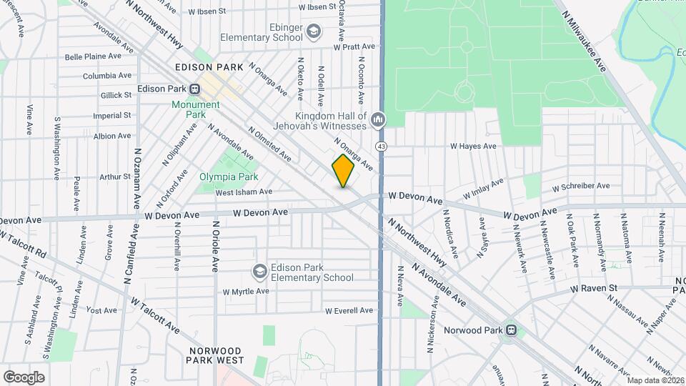 6462 N Northwest Hwy Mapa y Detalles de la Ubicación