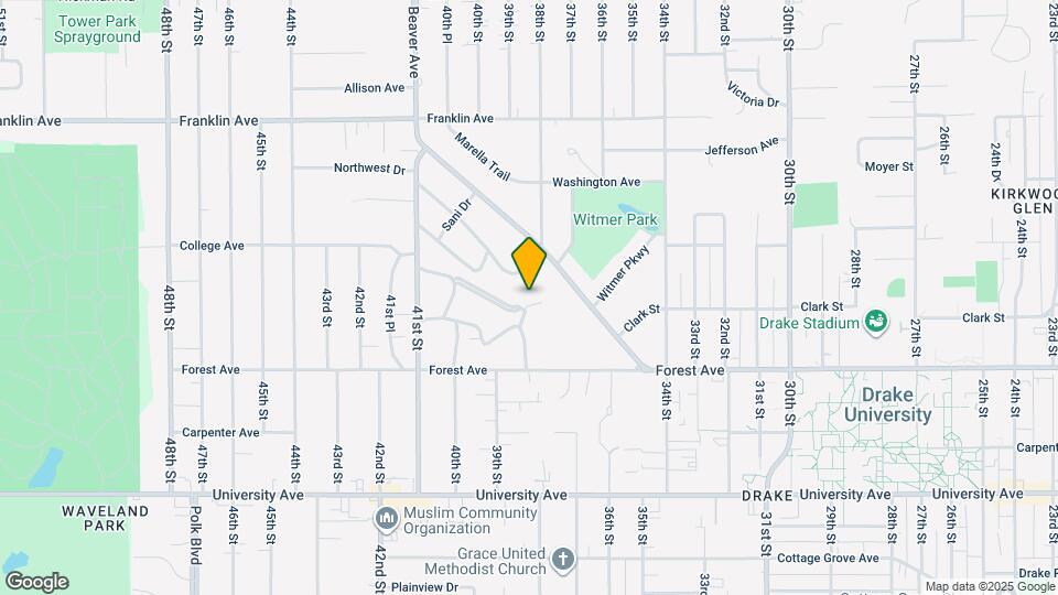 3805 Maquoketa Dr Map and Location Details