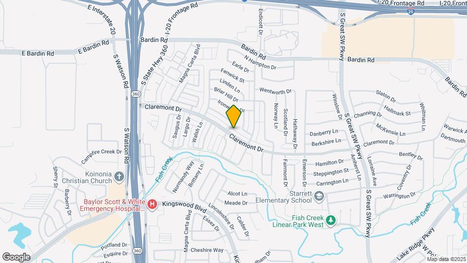 2832 Claremont Dr Map and Location Details