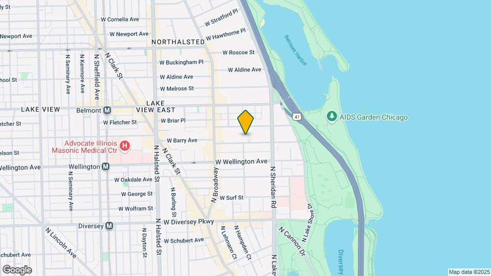 456 W Barry Ave, Unit 3 Map and Location Details