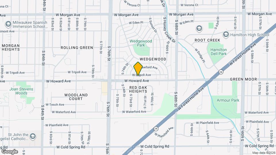 7221 W Tripoli Ave Map and Location Details