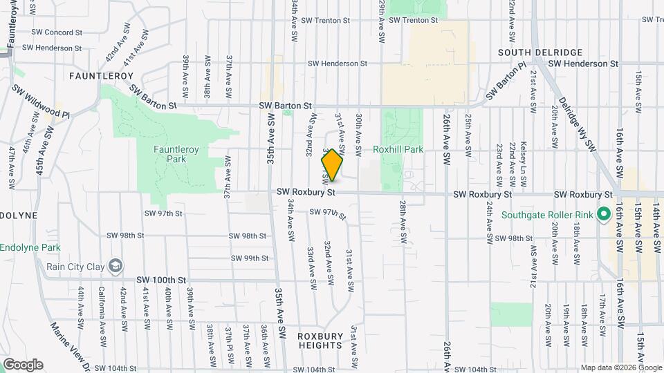 3036 SW Roxbury St Map and Location Details