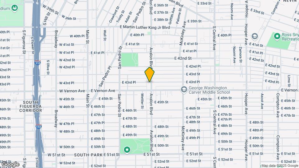4353 Avalon Blvd Map and Location Details