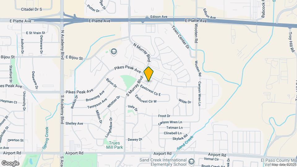 4461 E Pikes Peak Ave Map and Location Details