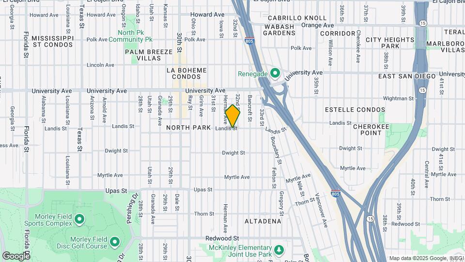 3183 Landis St Map and Location Details