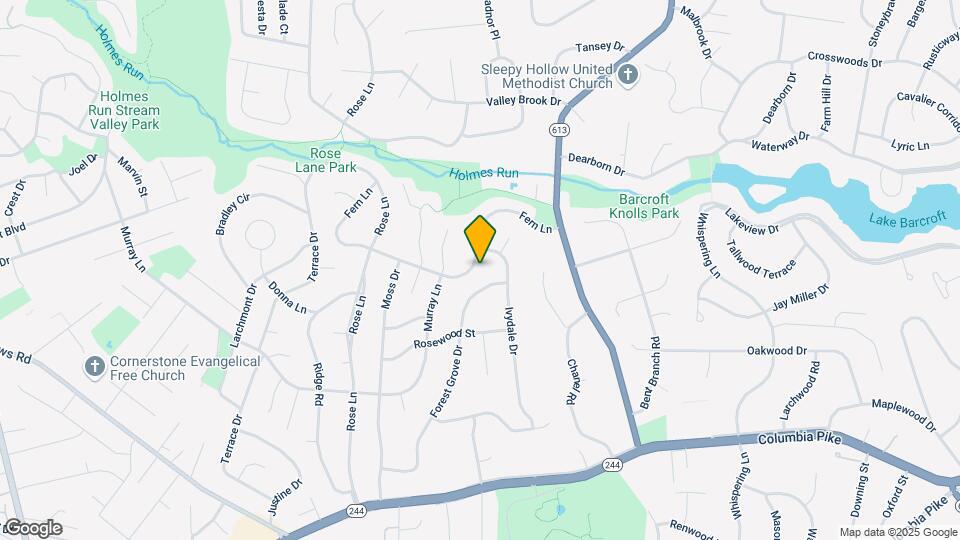 6741 Fern Ln Map and Location Details