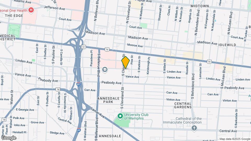 1355 Linden Ave Map and Location Details