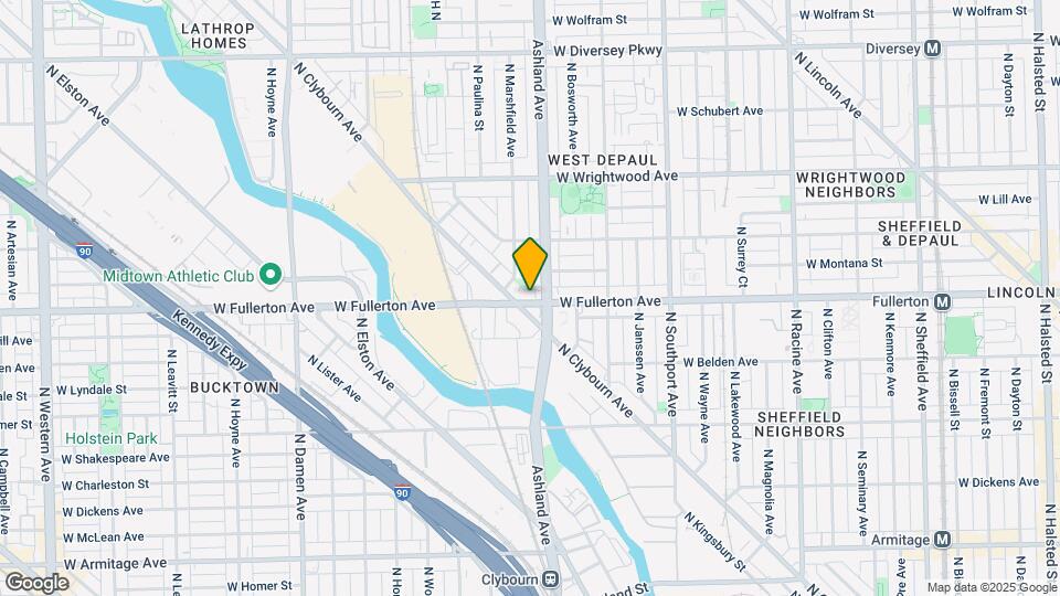 1610 W Fullerton Ave, Unit 201 Map and Location Details