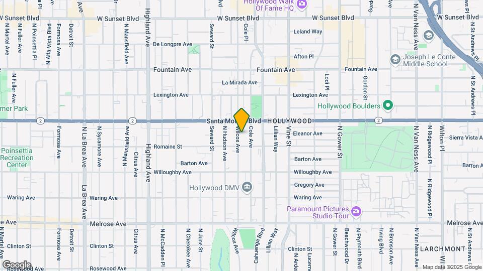 1026-1028 3/4 Wilcox Ave Map and Location Details