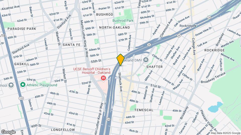 597 54th St Map and Location Details