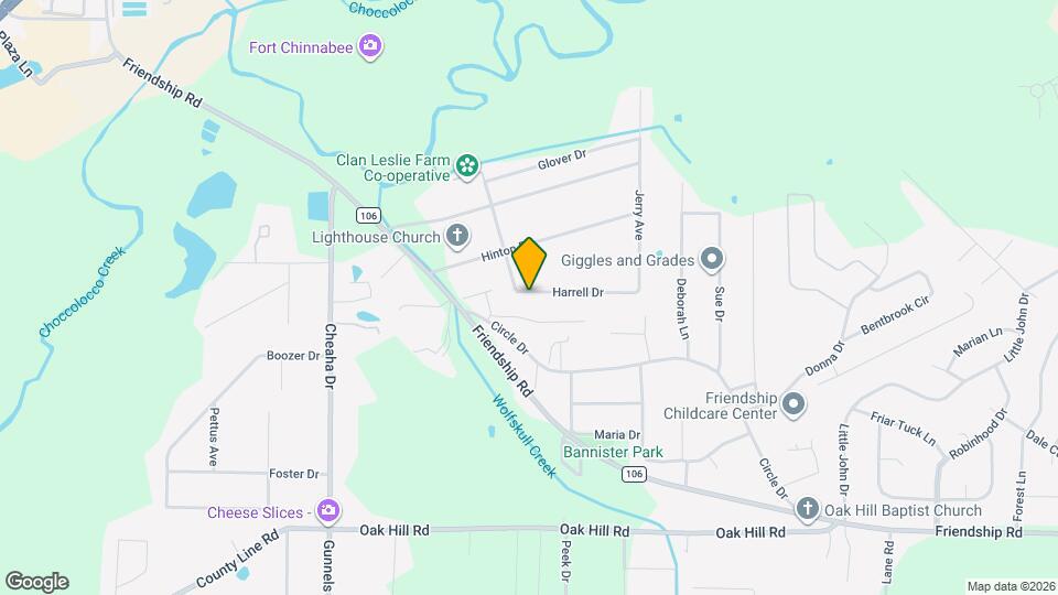 2102 Harrell Dr Map and Location Details