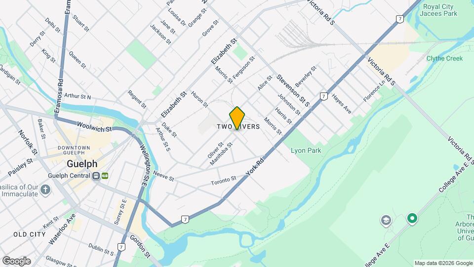156 Huron St Map and Location Details