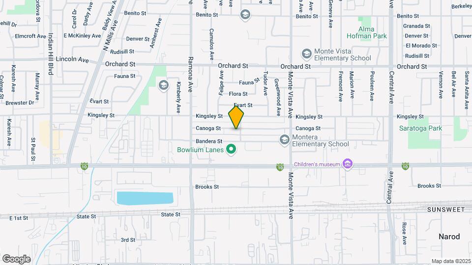 4683 Canoga St Map and Location Details