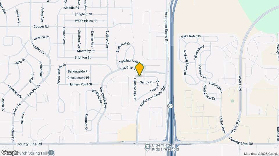 14489 Finsbury Dr Map and Location Details