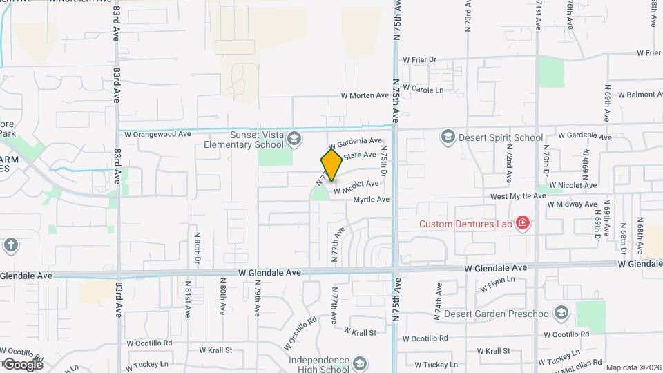 7302 N 76th Dr Mapa y Detalles de la Ubicación