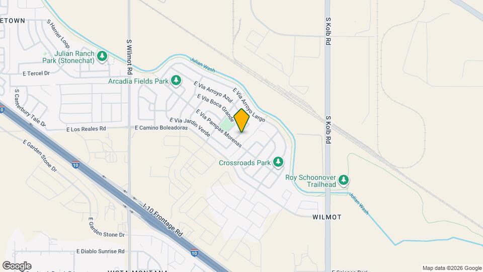 7305 S Via Cabana Map and Location Details