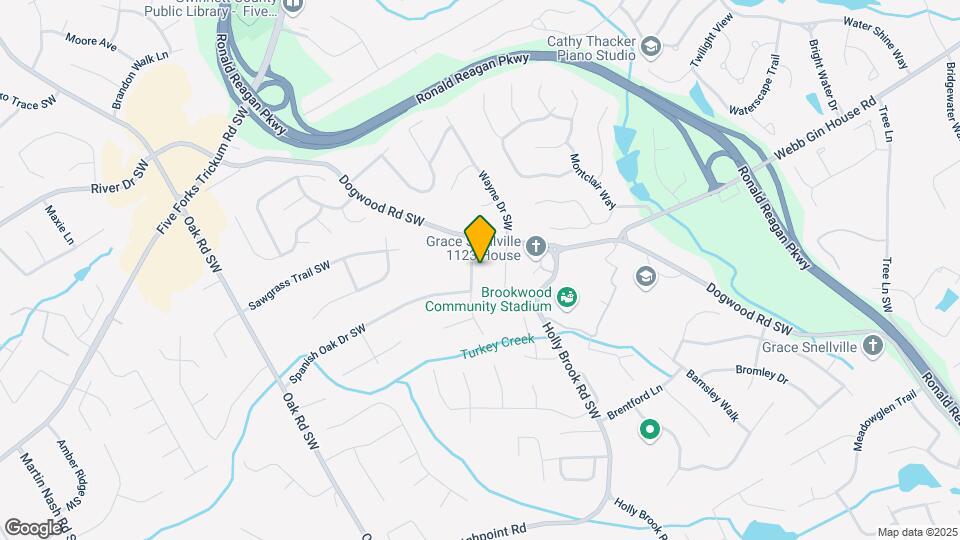 1122 Holly Hills Dr SW Map and Location Details