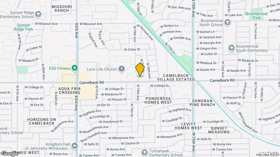 7893 W Pasadena Ave Map and Location Details