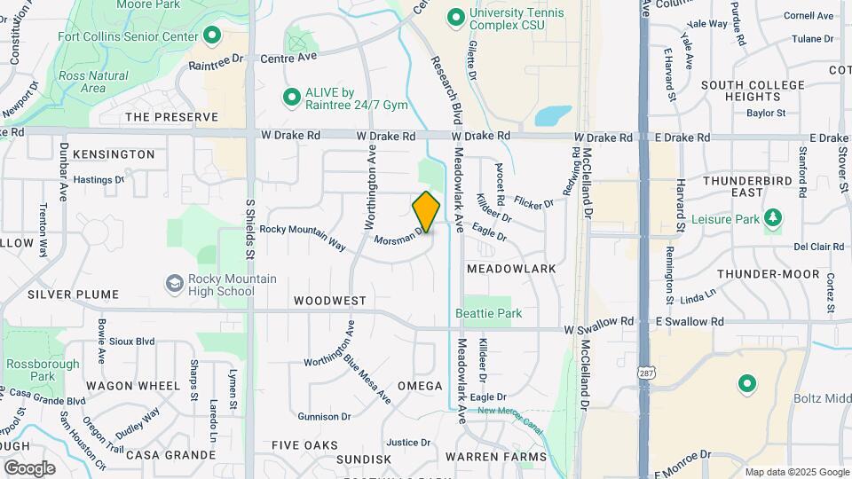 612 Rocky Mountain Way Map and Location Details