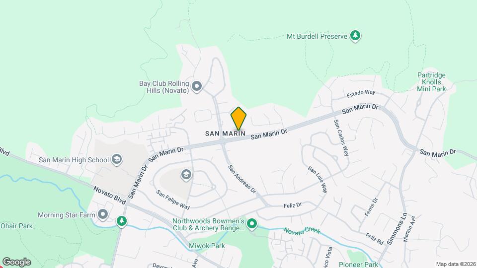 221 San Marin Dr Map and Location Details