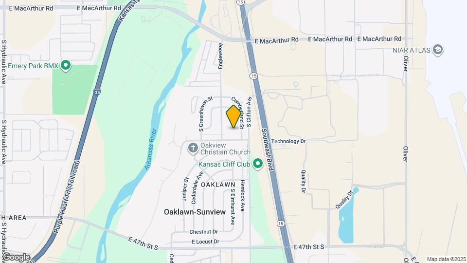 4321 Deerfield St Map and Location Details