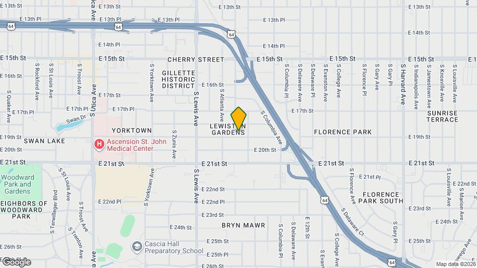 2533 E 19th St Map and Location Details