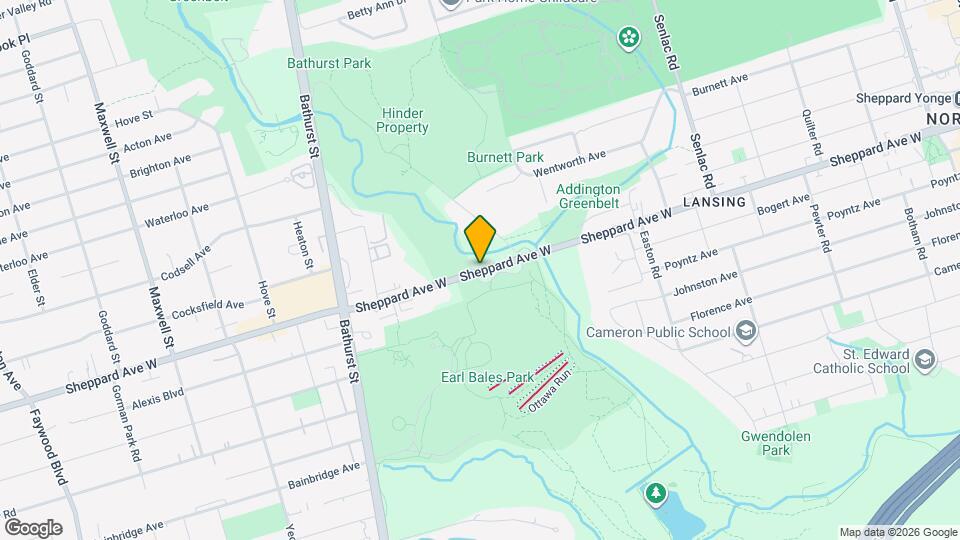 410 Sheppard Ave W, Unit 410 Map and Location Details