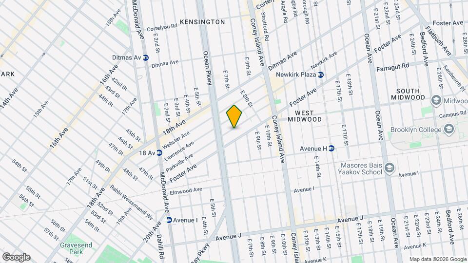 222 Parkville Ave, Unit 5A Map and Location Details