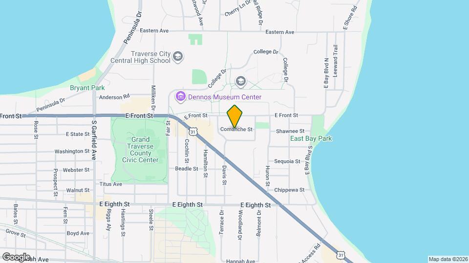 1704 Comanche St Map and Location Details