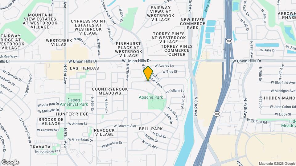 18236 N 85th Dr Map and Location Details